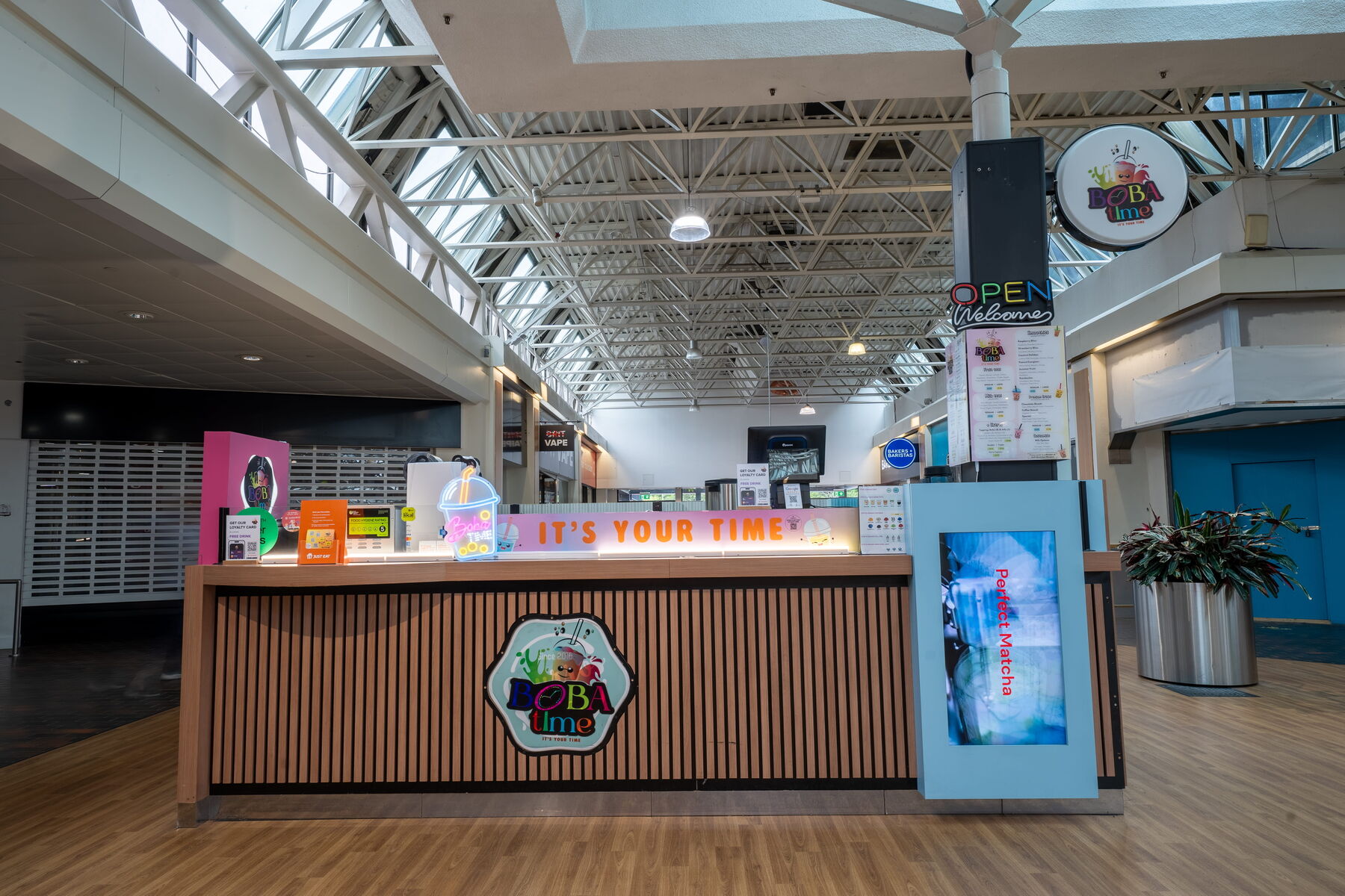Boba Time in Hempstead Valley Shopping Centre.