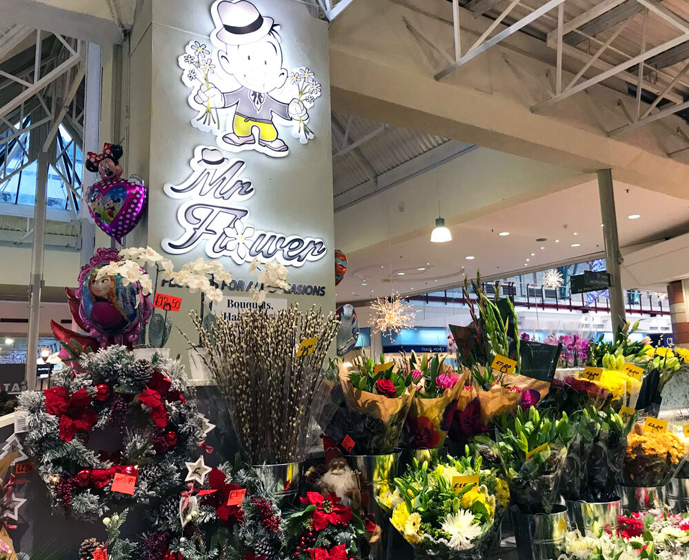 Mr Flower in Hempstead Valley Shopping Centre.