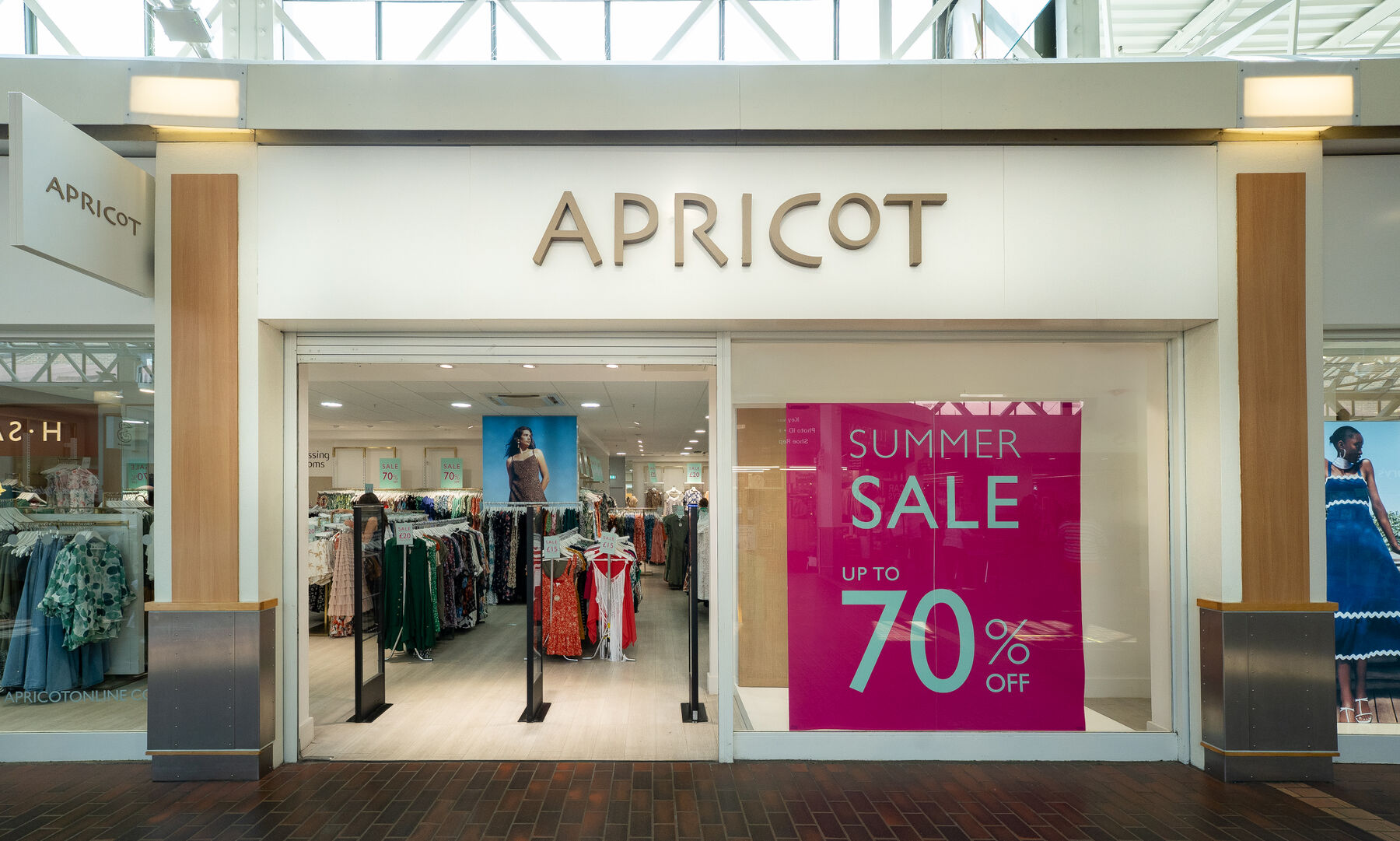 Apricot in Hempstead Valley Shopping Centre.