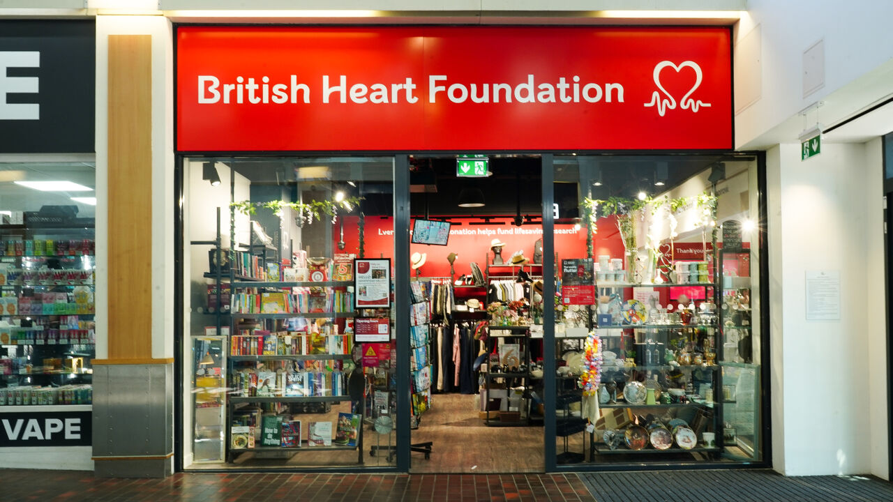 British Heart Foundation in Hempstead Valley Shopping Centre.