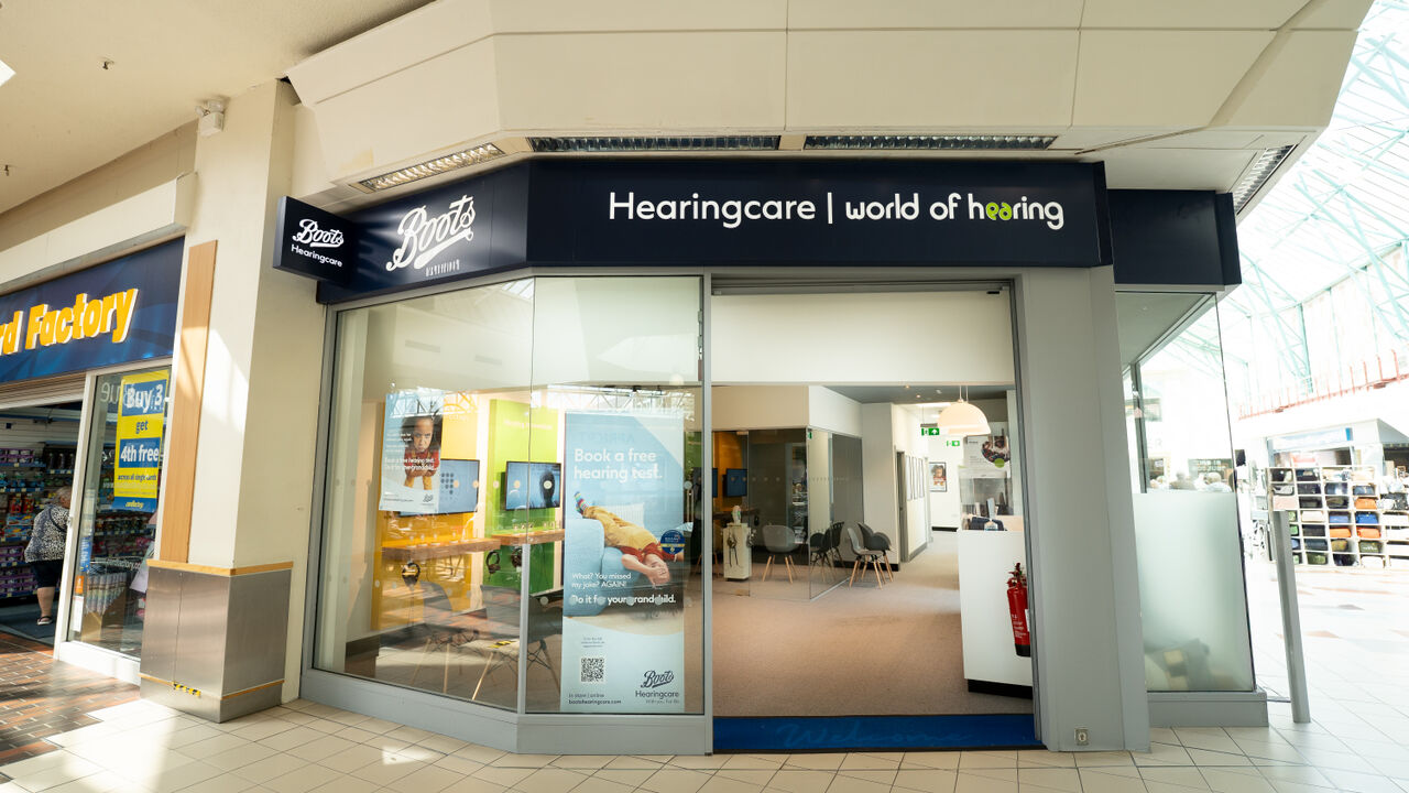 Boots Hearingcare in Hempstead Valley Shopping Centre.