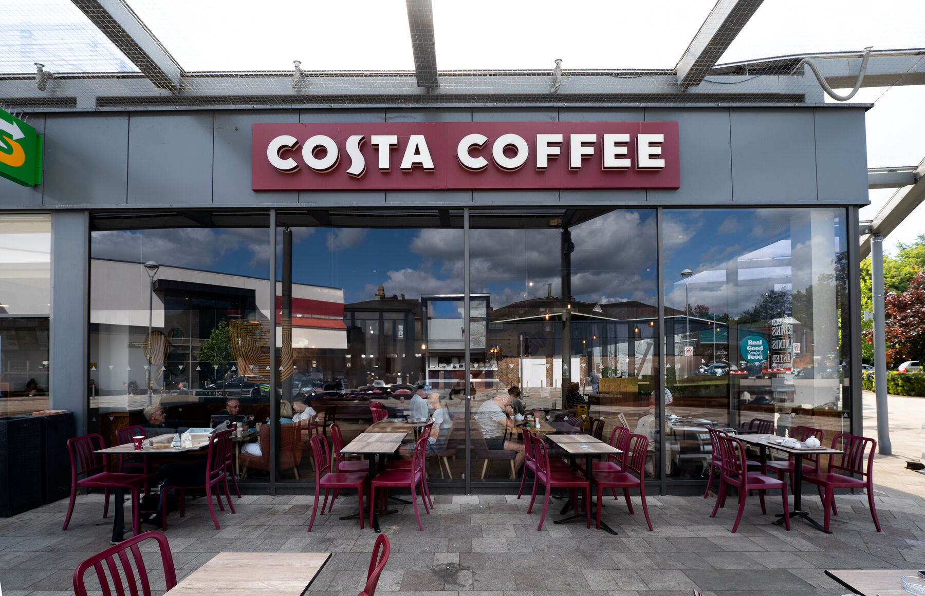 Costa Coffee in Hempstead Valley Shopping Centre.