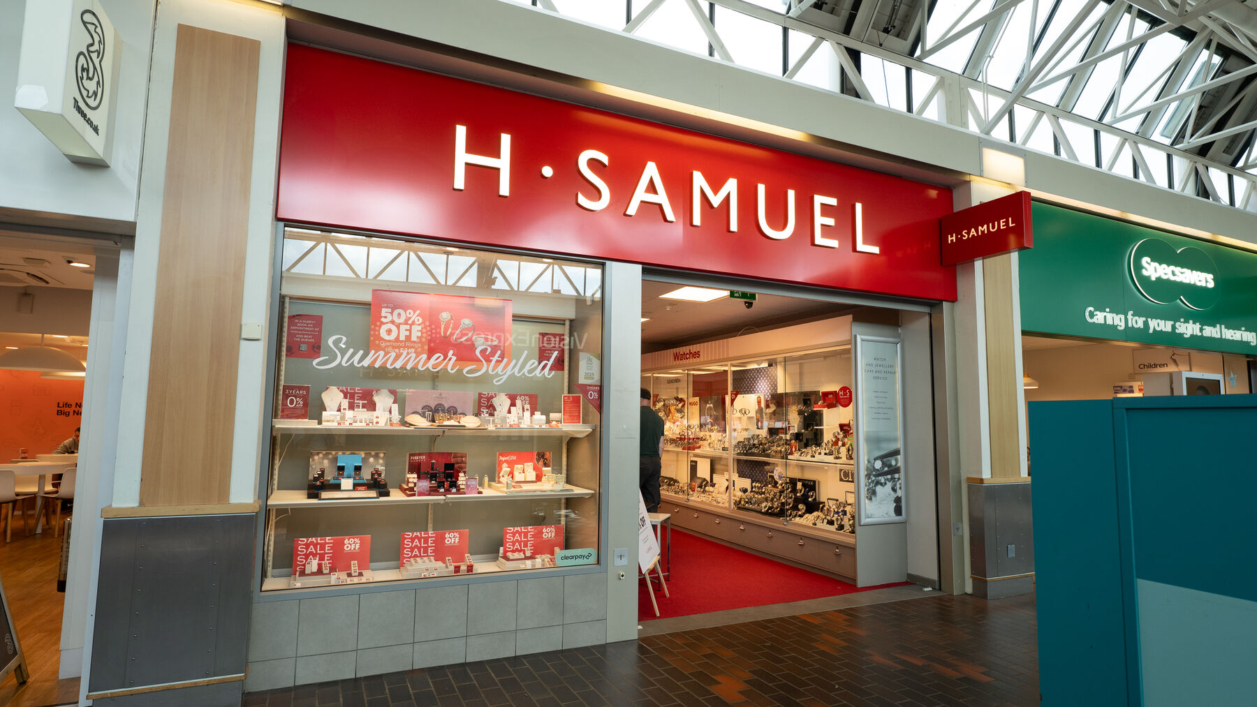 H. Samuel in Hempstead Valley Shopping Centre.