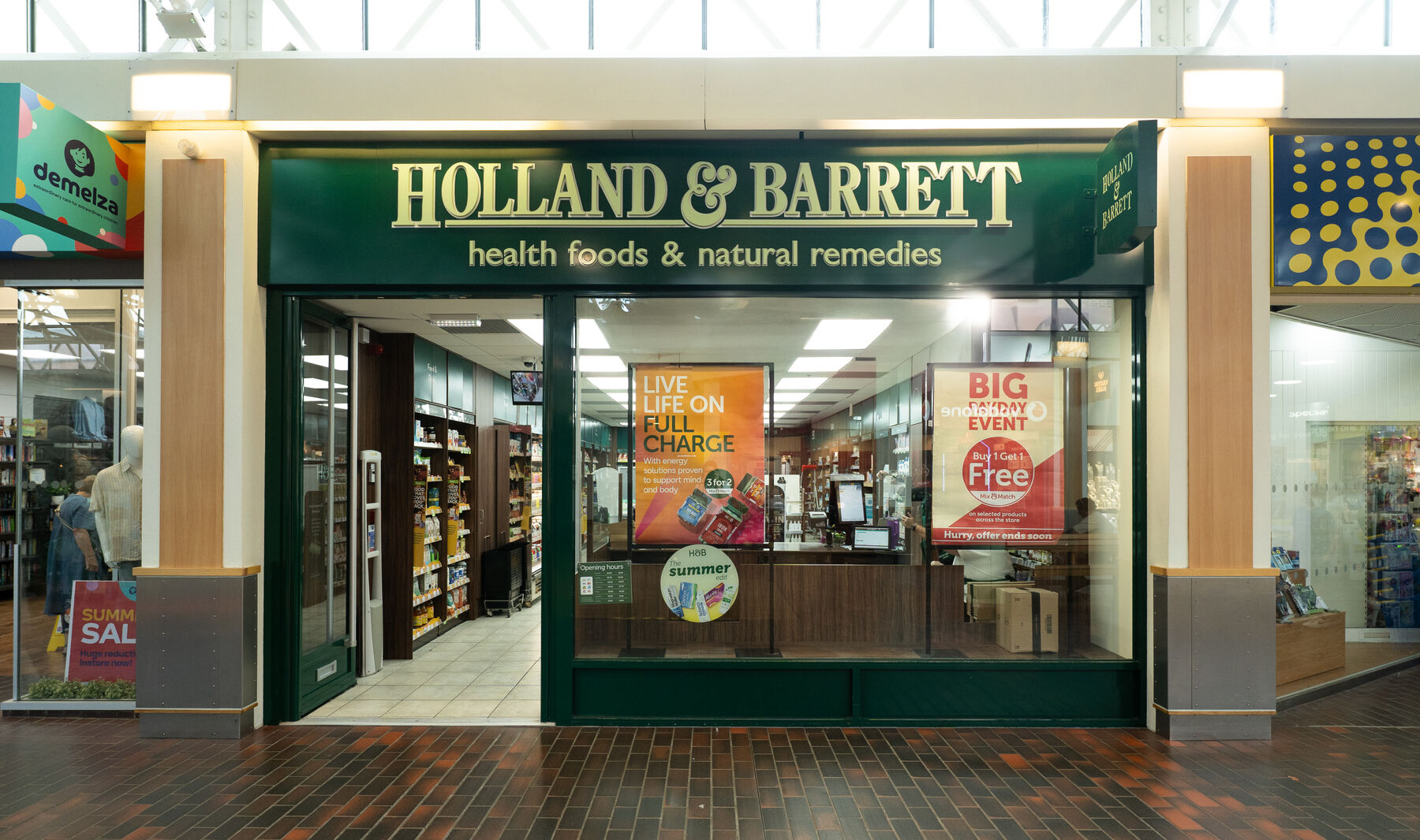 Holland & Barrett in Hempstead Valley Shopping Centre.
