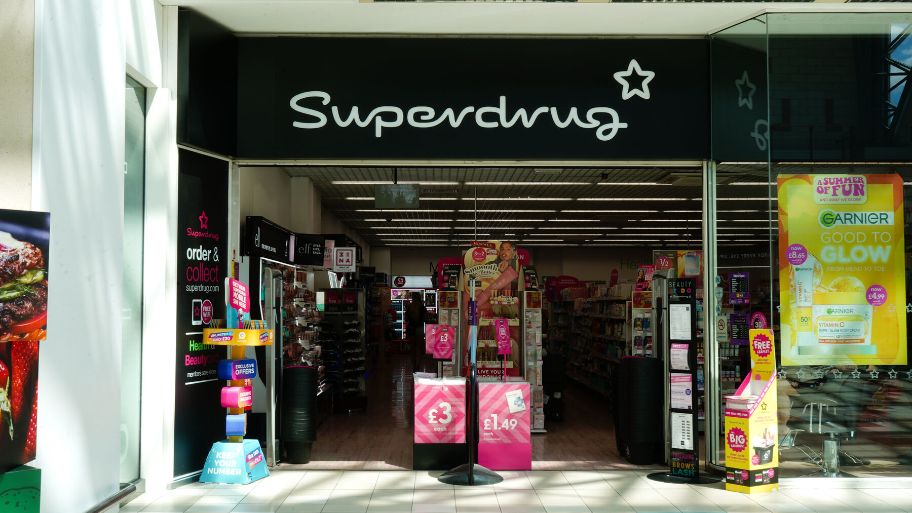Superdrug in Hempstead Valley Shopping Centre.