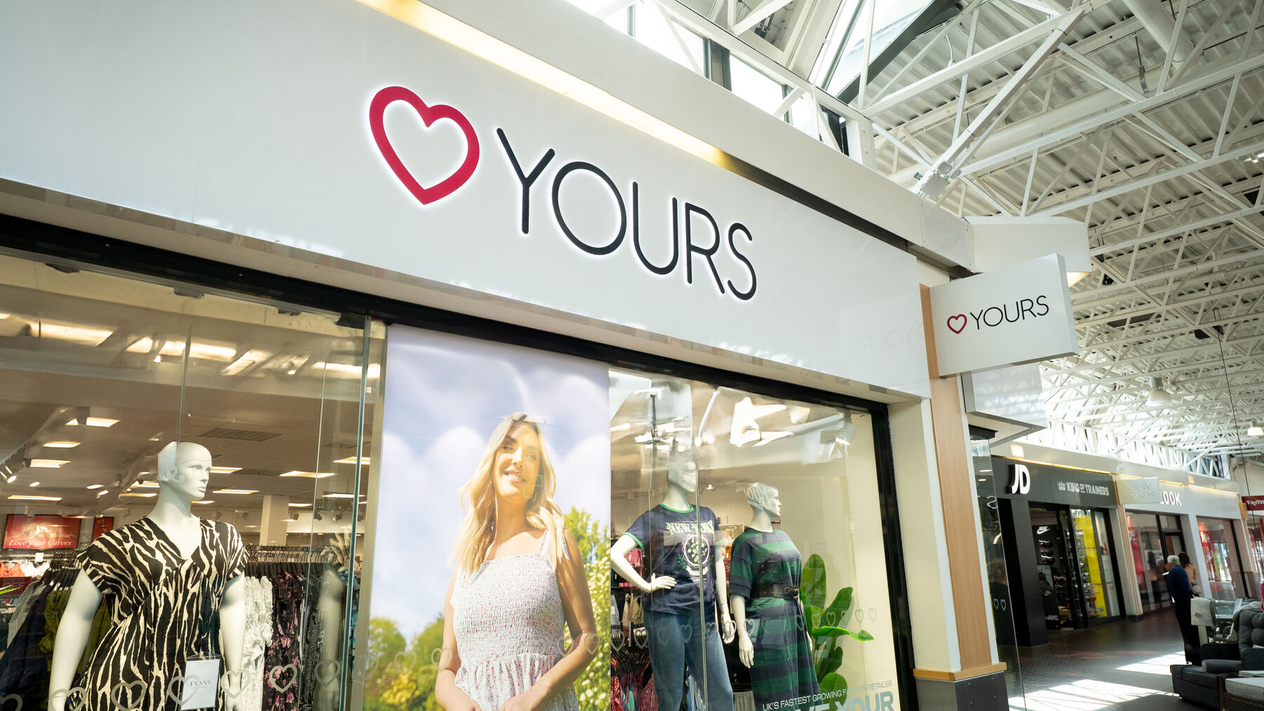 Yours Clothing in Hempstead Valley Shopping Centre.