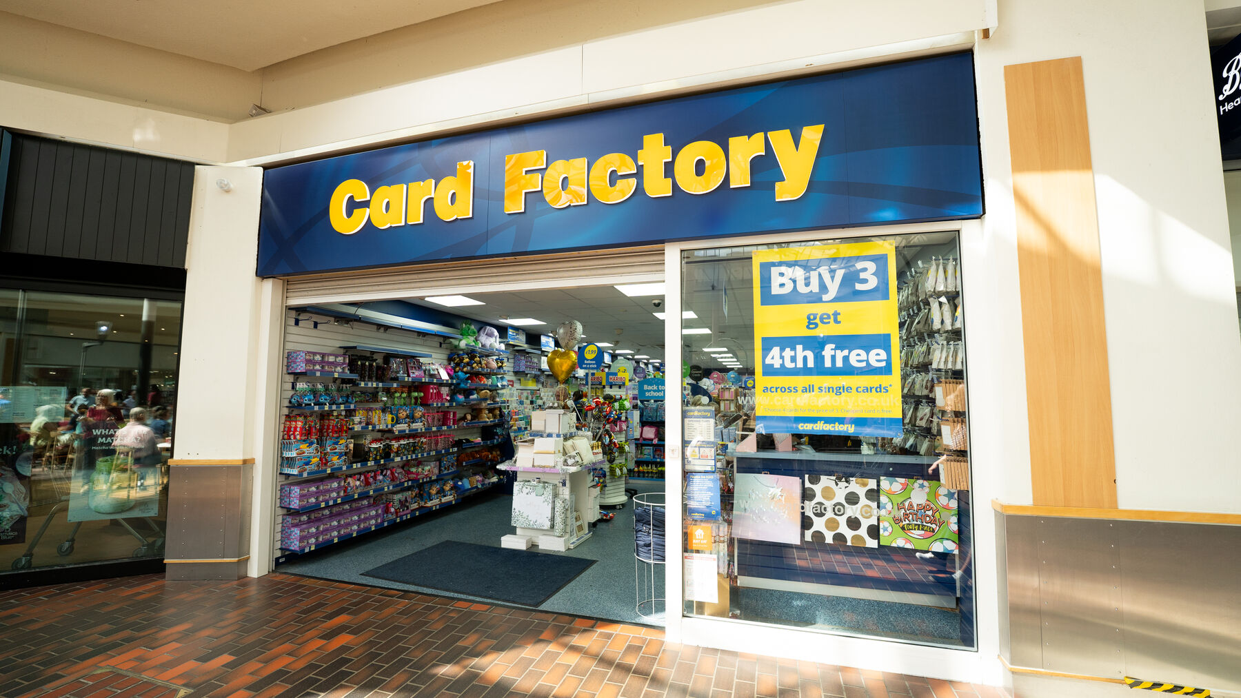 Card Factory in Hempstead Valley Shopping Centre.