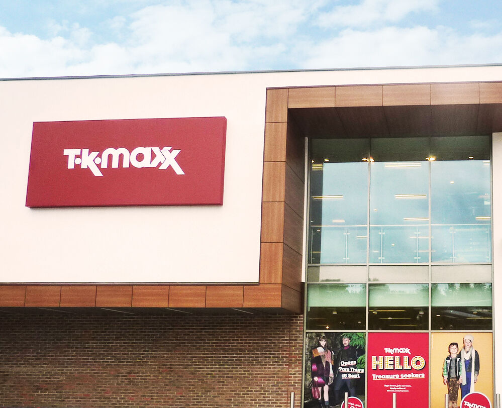 TK Maxx at Hempstead Valley Shopping Centre.